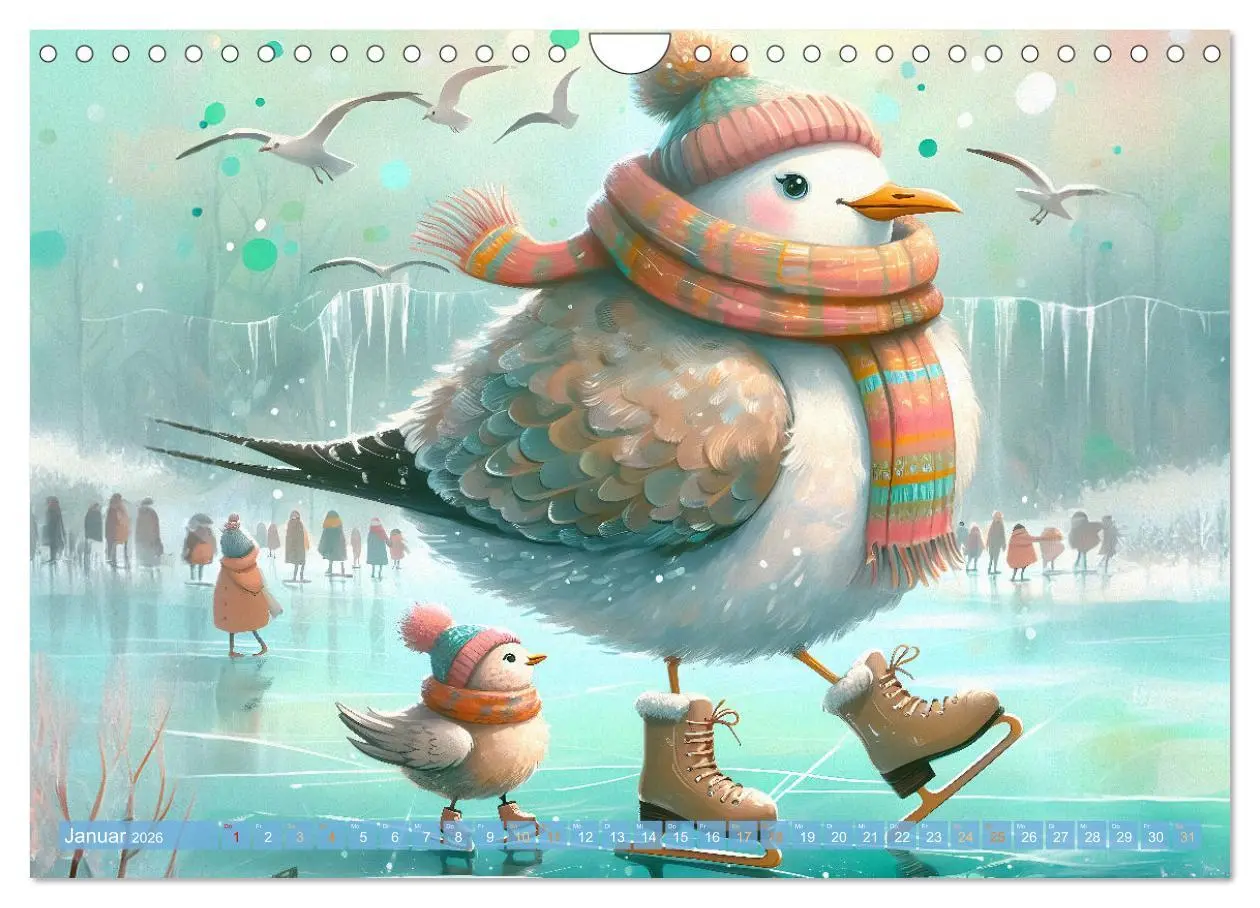 Bild: 9783457307861 | Die Möwe Emma in Hamburg (Wandkalender 2026 DIN A4 quer), CALVENDO...