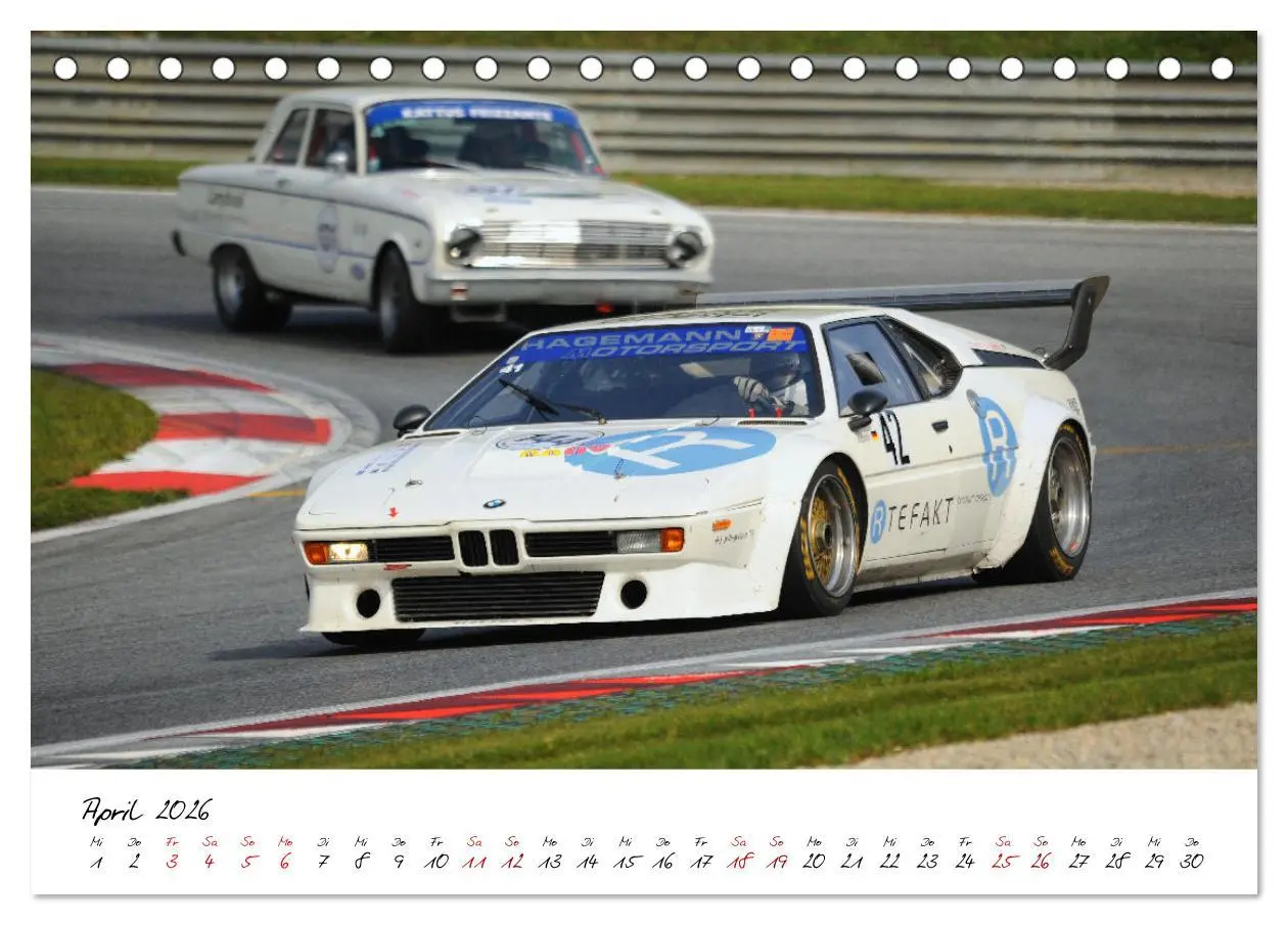 Bild: 9783457617861 | BMW M1 Procar (Tischkalender 2026 DIN A5 quer), CALVENDO...