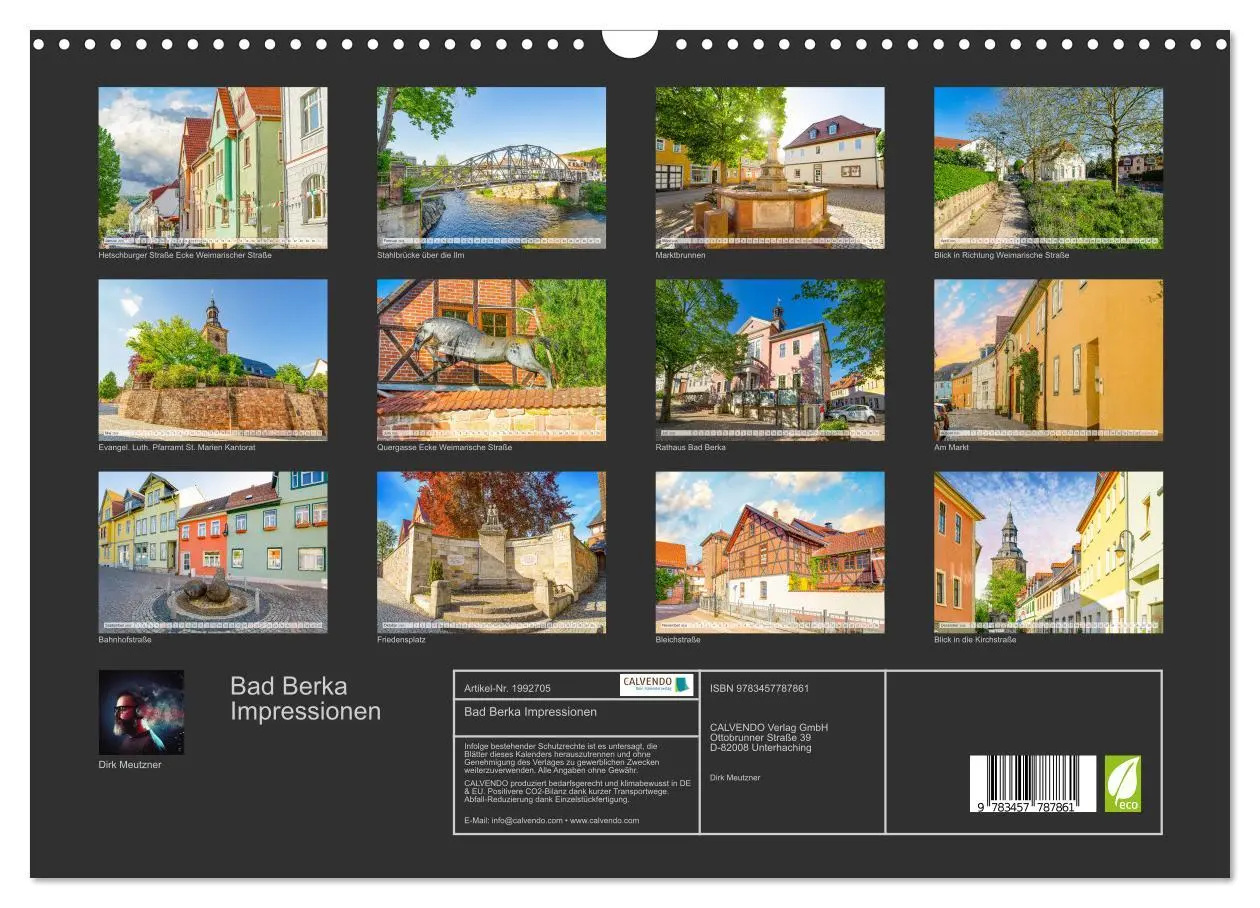 Bild: 9783457787861 | Bad Berka Impressionen (Wandkalender 2026 DIN A3 quer), CALVENDO...