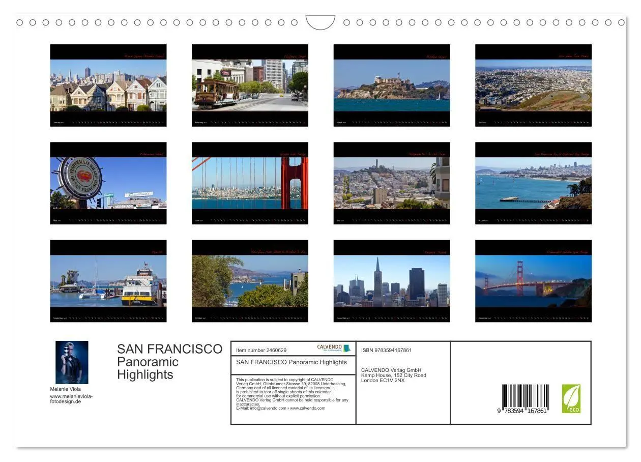 Bild: 9783594167861 | SAN FRANCISCO Panoramic Highlights (Wall Calendar 2027 DIN A3...
