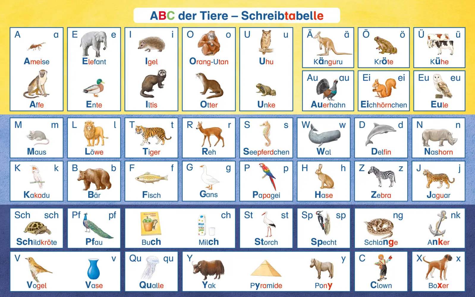 Cover: 9783619147861 | ABC der Tiere 1 Neubearbeitung - Schreibtabelle, VPE 10 | Kuhn (u. a.)