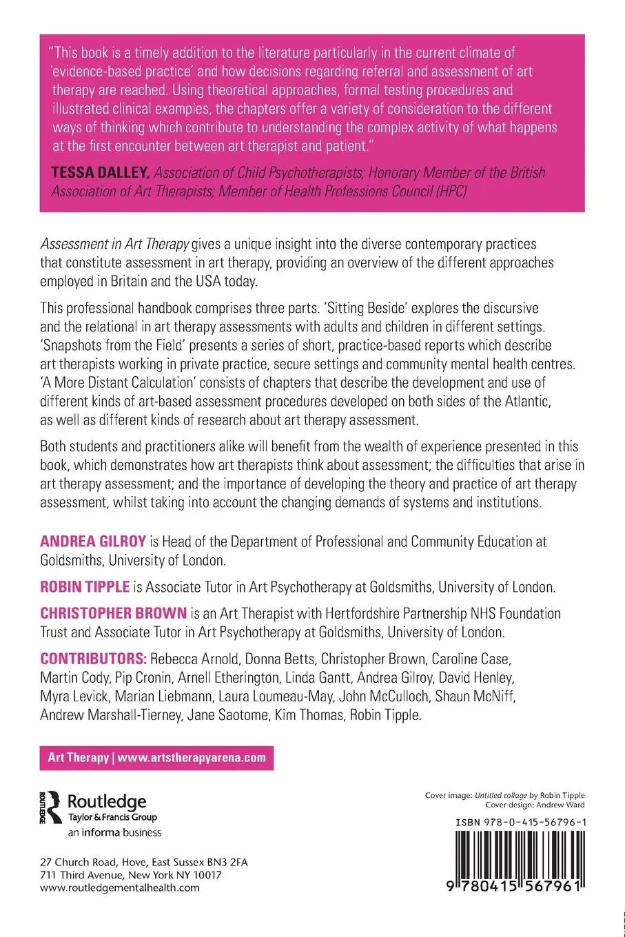 Rückseite: 9780415567961 | Assessment in Art Therapy | Andrea Gilroy (u. a.) | Taschenbuch | 2011