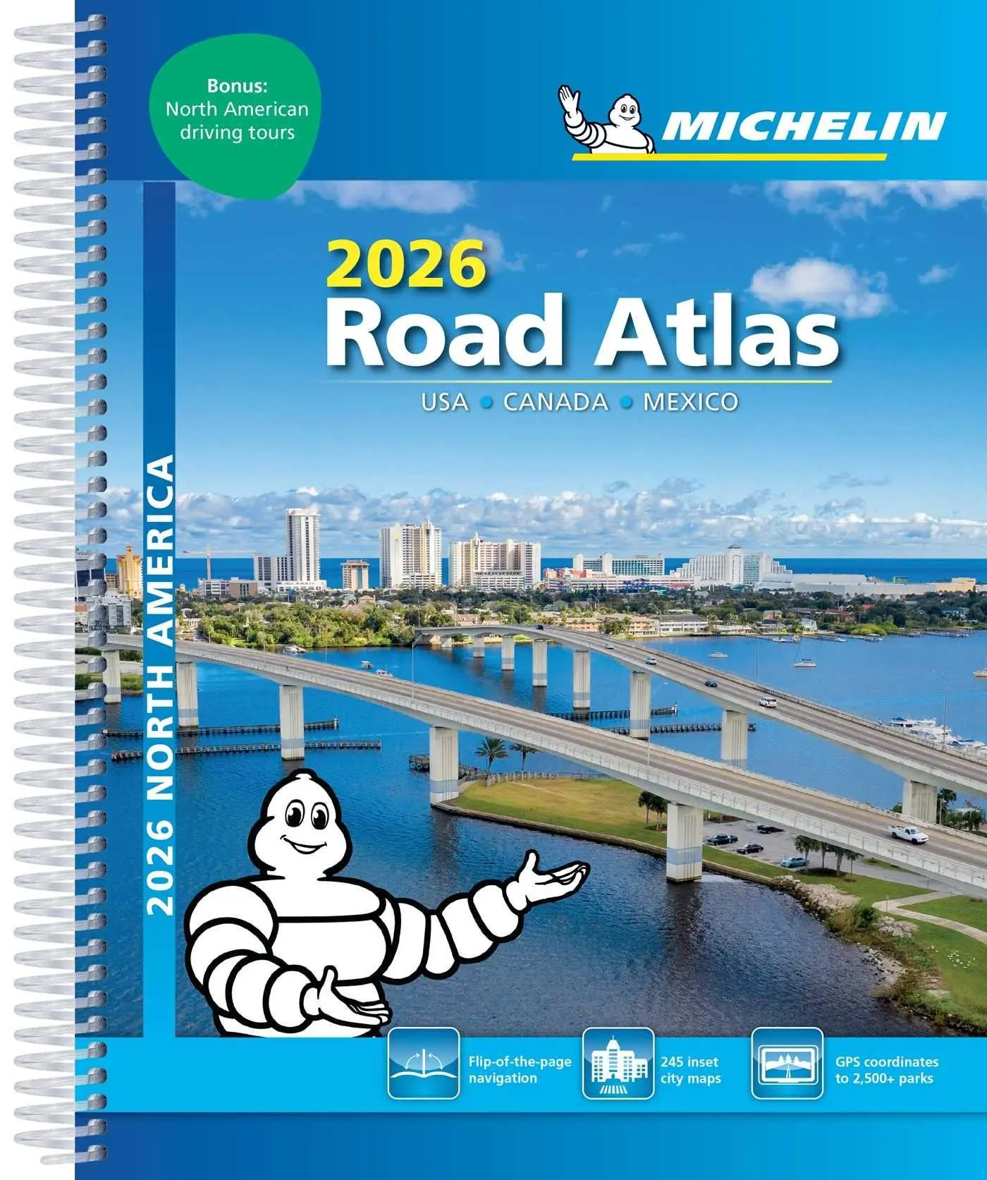 Cover: 9782067267961 | USA Canada Mexico - 2026 Road Atlas (A4-Spiral) | Michelin | Buch