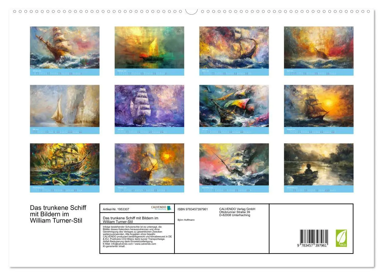 Bild: 9783457397961 | Das trunkene Schiff mit Bildern im William Turner-Stil...
