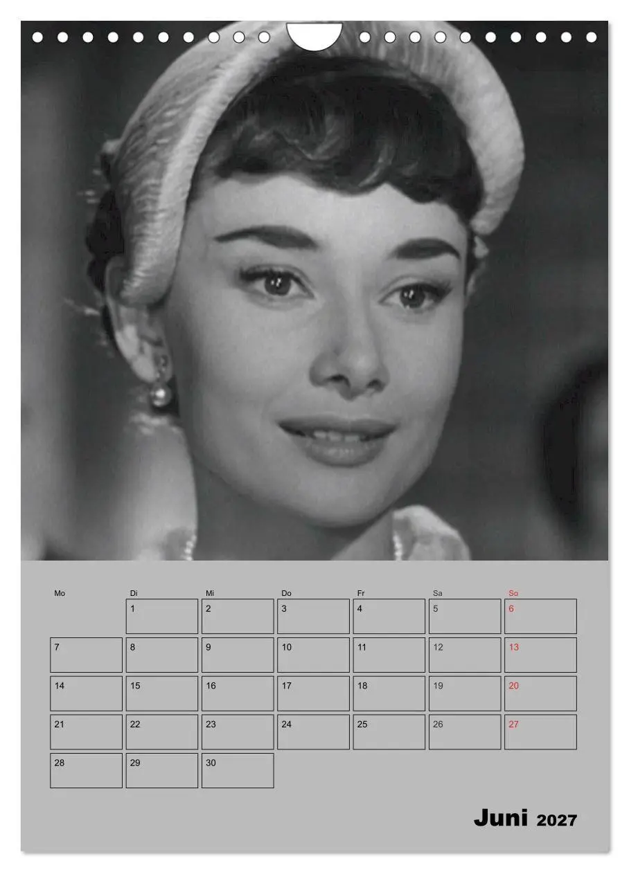 Bild: 9783569957961 | Hollywood-Diva. Audrey Hepburn (Wandkalender 2027 DIN A4 hoch),...