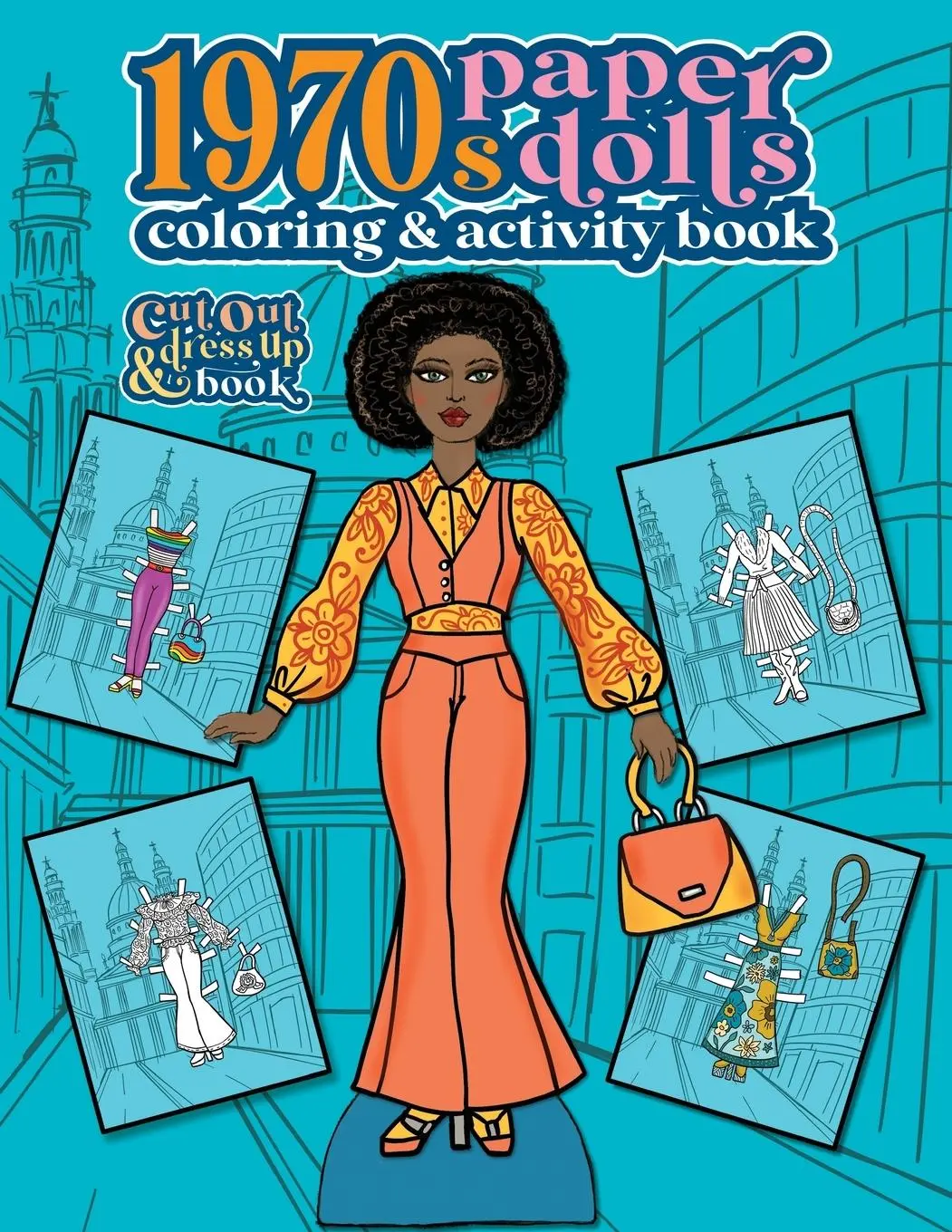 Cover: 9781958428061 | 1970s Paper Dolls Coloring and Activity Book | Anna Nadler | Buch