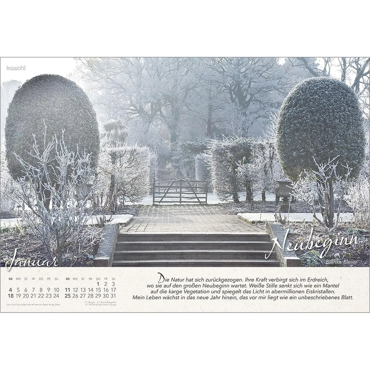 Bild: 9783754808061 | Wo Himmel und Erde sich berühren 2026 | Gartenkalender | Bianka Bleier