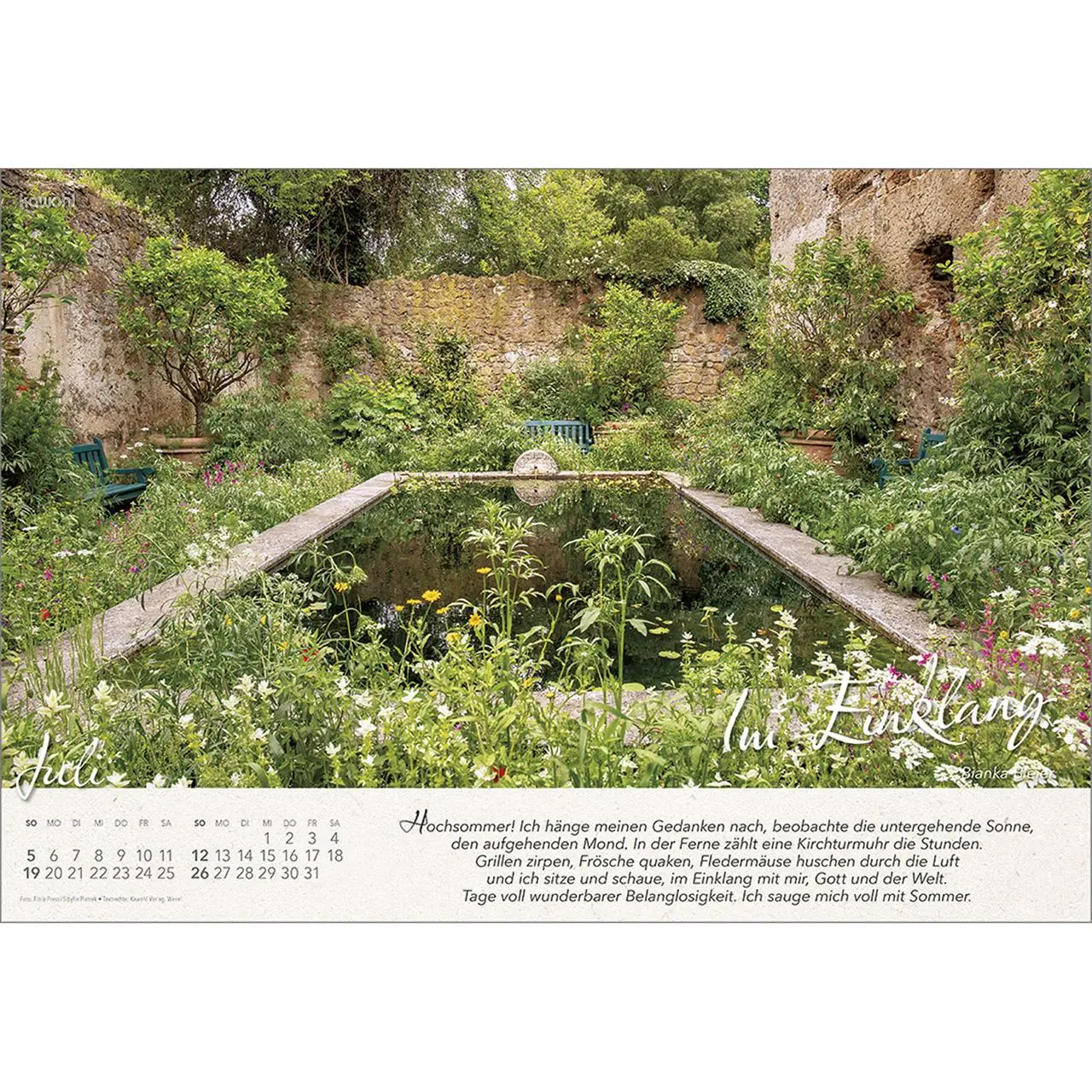 Bild: 9783754808061 | Wo Himmel und Erde sich berühren 2026 | Gartenkalender | Bianka Bleier