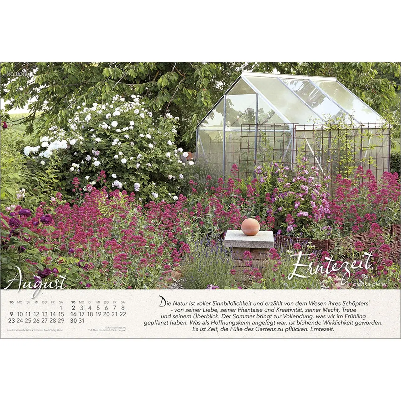 Bild: 9783754808061 | Wo Himmel und Erde sich berühren 2026 | Gartenkalender | Bianka Bleier