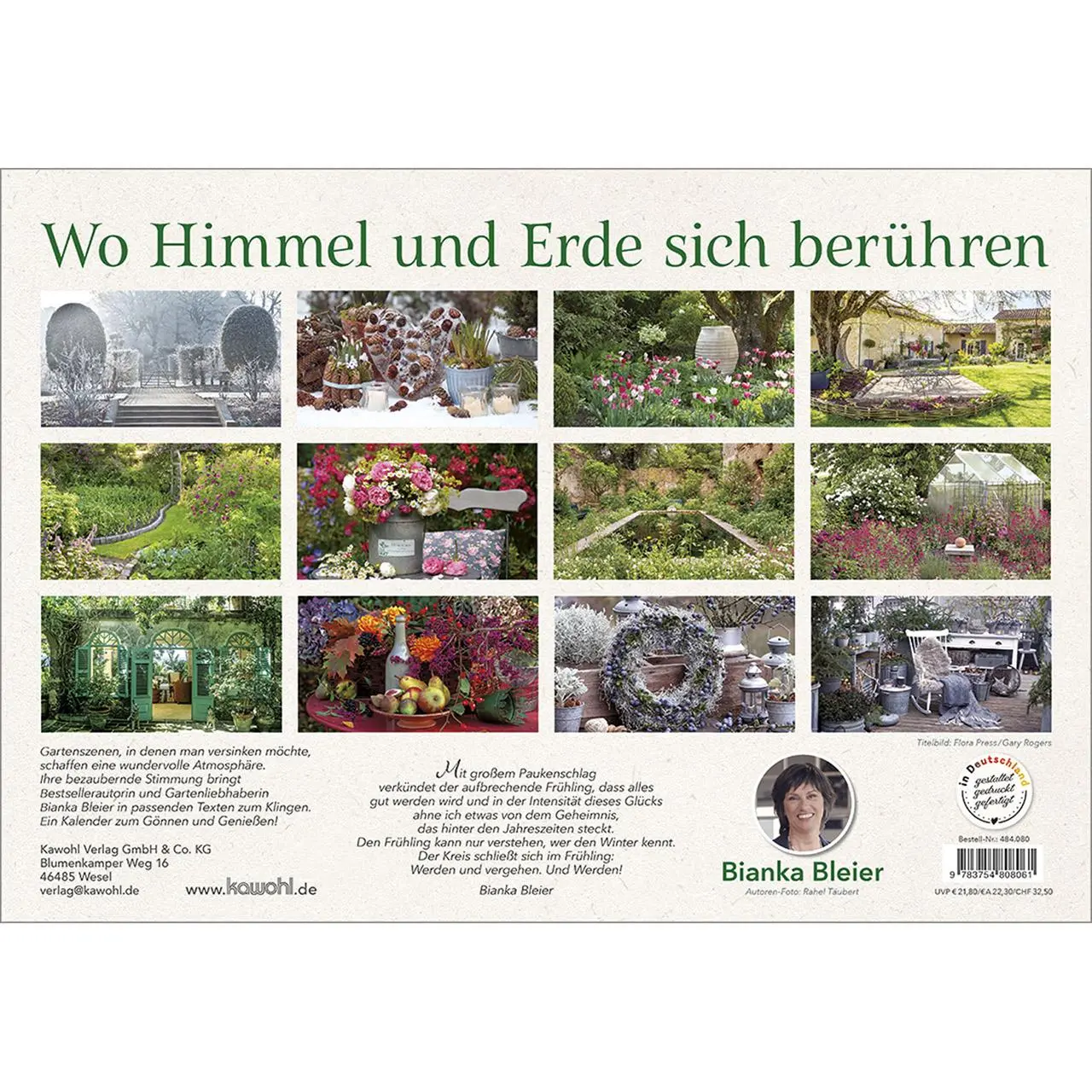 Bild: 9783754808061 | Wo Himmel und Erde sich berühren 2026 | Gartenkalender | Bianka Bleier