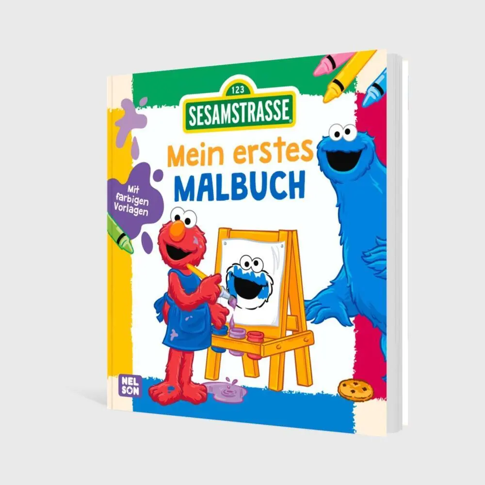Bild: 9783845128061 | Sesamstraße: Mein erstes Malbuch | Mit farbigen Vorlagen | Taschenbuch