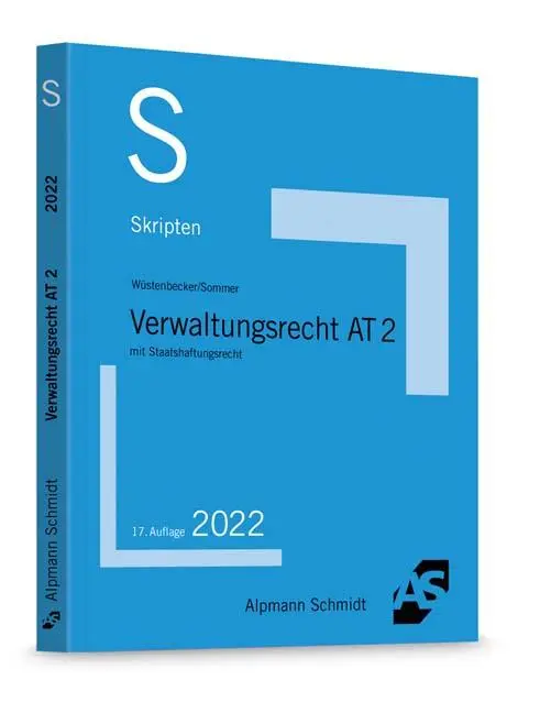 Skript Verwaltungsrecht AT 2 - Horst Wüstenbecker Christian Sommer Kartoniert (TB)