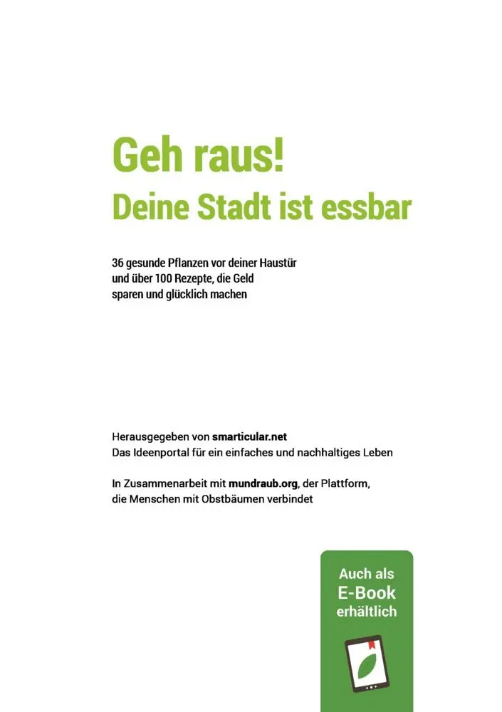 Rückseite: 9783946658061 | Geh raus! Deine Stadt ist essbar | Taschenbuch | 192 S. | Deutsch