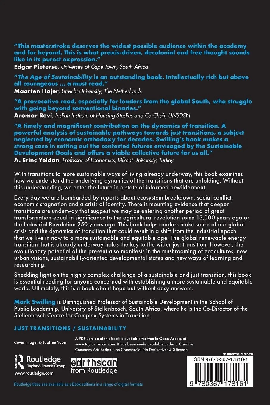 Rückseite: 9780367178161 | The Age of Sustainability | Just Transitions in a Complex World | Buch