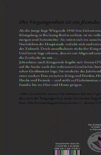 Rückseite: 9783426278161 | Inges Krieg | Die Geschichte meiner ostpreußischen Familie | O'Donnell