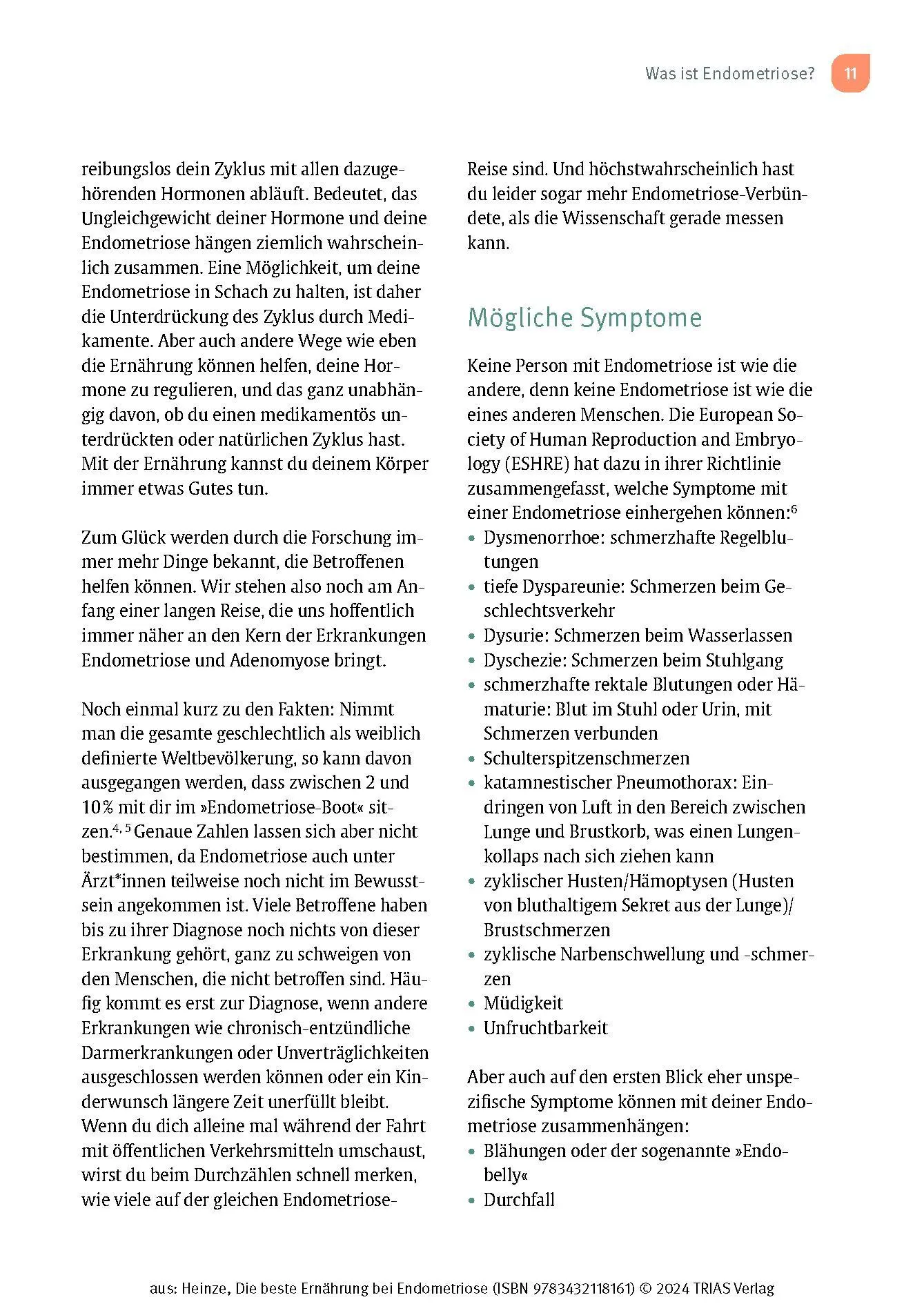 Bild: 9783432118161 | Die beste Ernährung bei Endometriose | Nicole R. Heinze | Taschenbuch