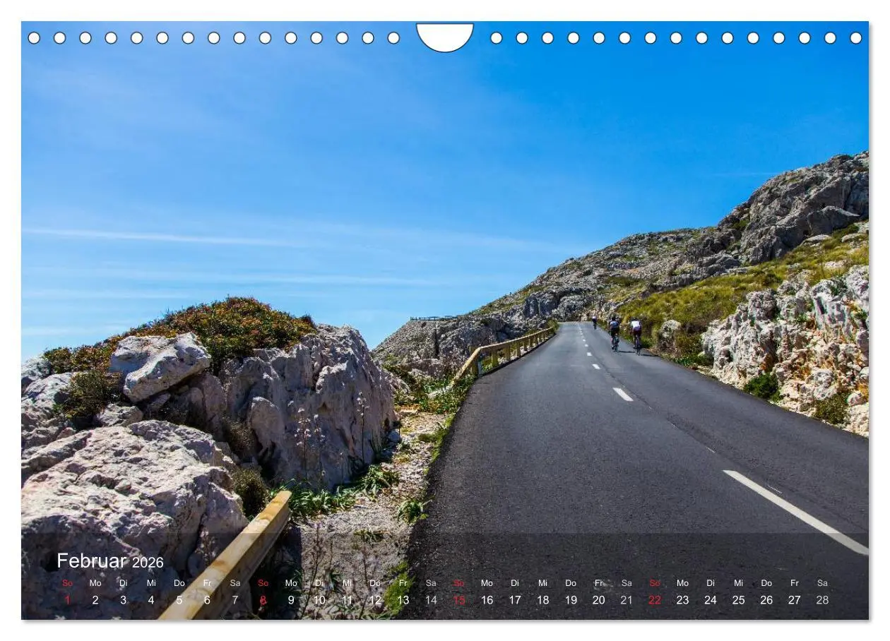 Bild: 9783516058161 | Mit dem Rennrad auf Mallorca (Wandkalender 2026 DIN A4 quer),...