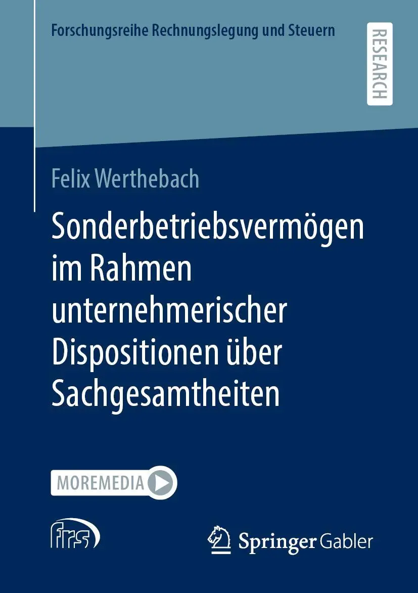 Cover: 9783658318161 | Sonderbetriebsvermögen im Rahmen unternehmerischer Dispositionen...