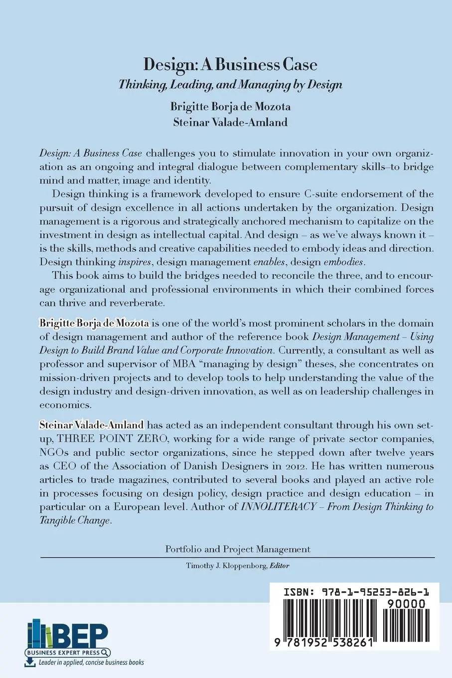 Rückseite: 9781952538261 | Design | A Business Case: Thinking, Leading, and Managing by Design