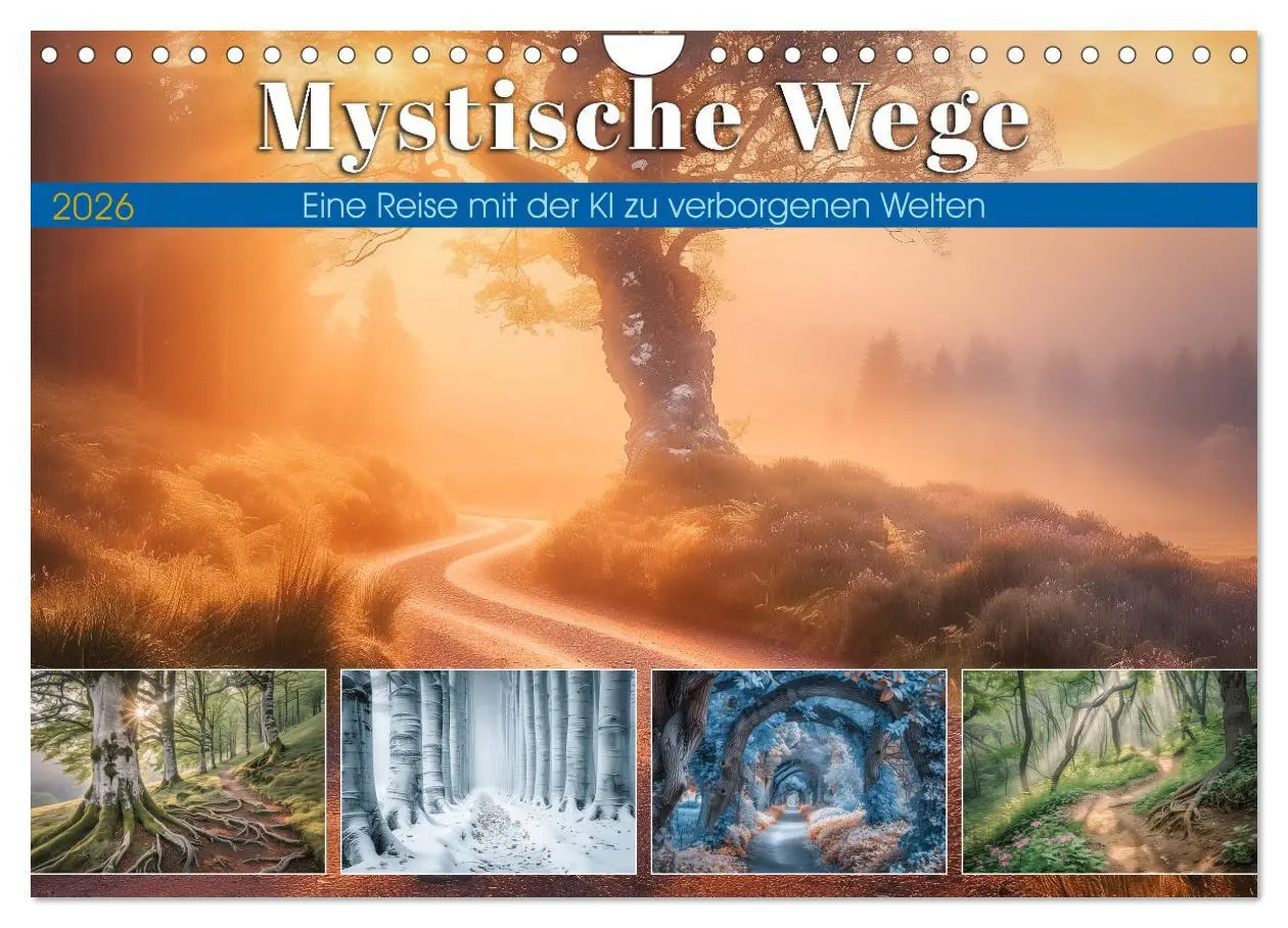 Cover: 9783457338261 | Mystische Wege (Wandkalender 2026 DIN A4 quer), CALVENDO...
