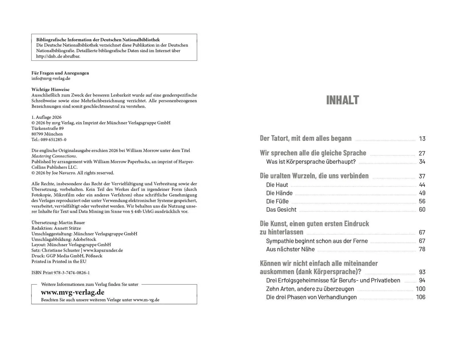 Bild: 9783747408261 | Gesten, Blicke, Emotionen - Menschen lesen und für sich gewinnen