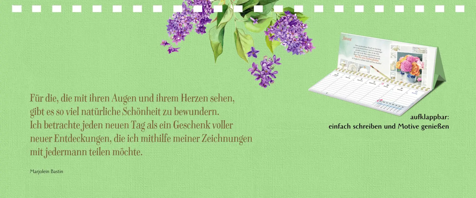 Rückseite: 4050003958361 | Wochenkalender 2026 - violett | Marjolein Bastin | Kalender | 120 S.