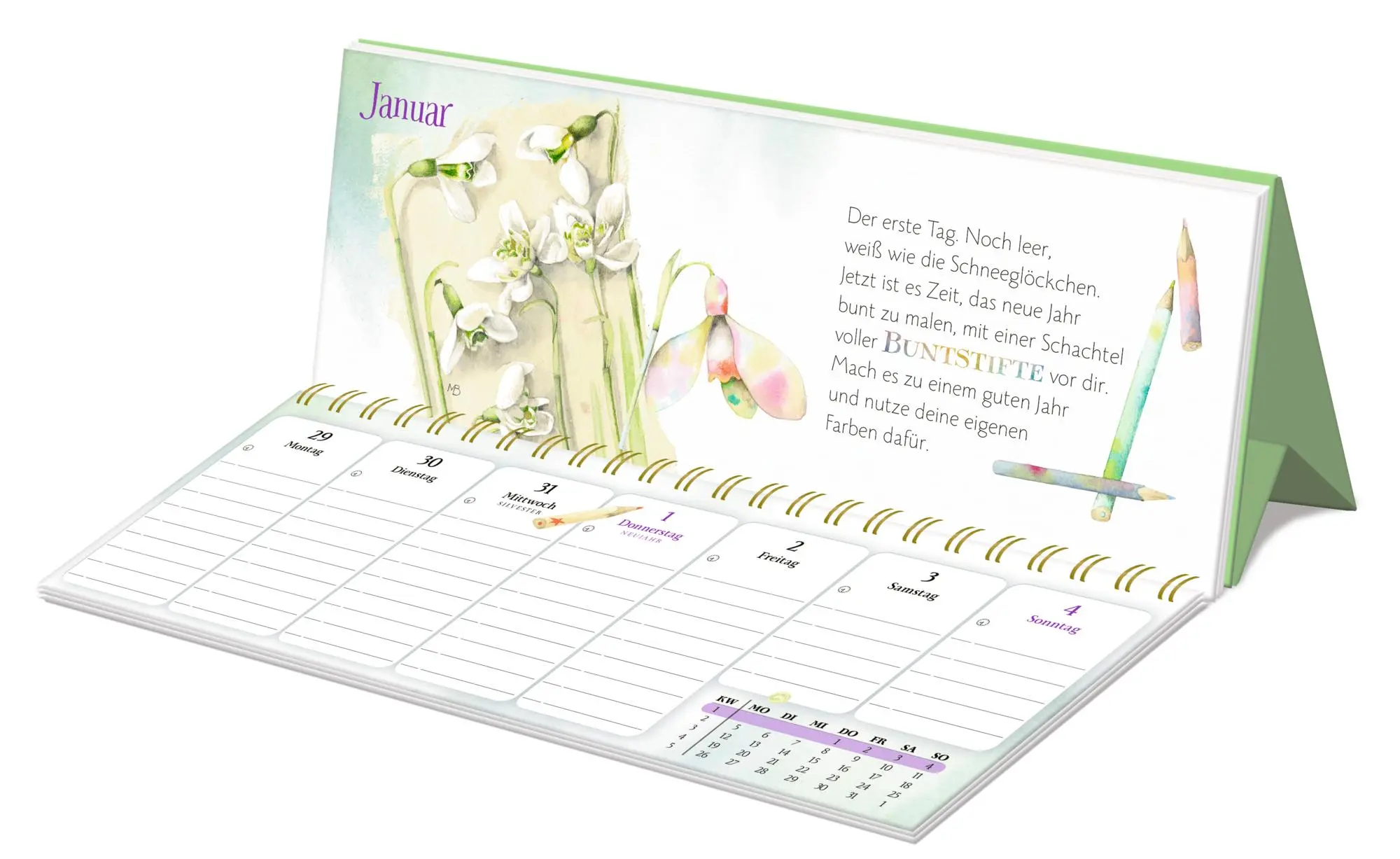 Bild: 4050003958361 | Wochenkalender 2026 - violett | Marjolein Bastin | Kalender | 120 S.