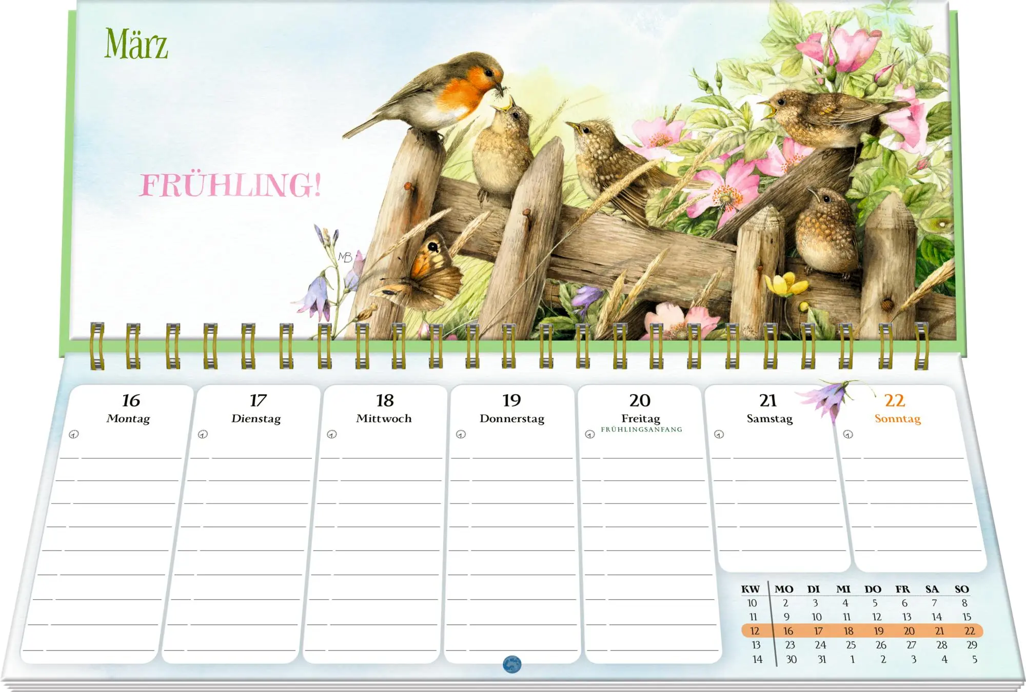 Bild: 4050003958361 | Wochenkalender 2026 - violett | Marjolein Bastin | Kalender | 120 S.