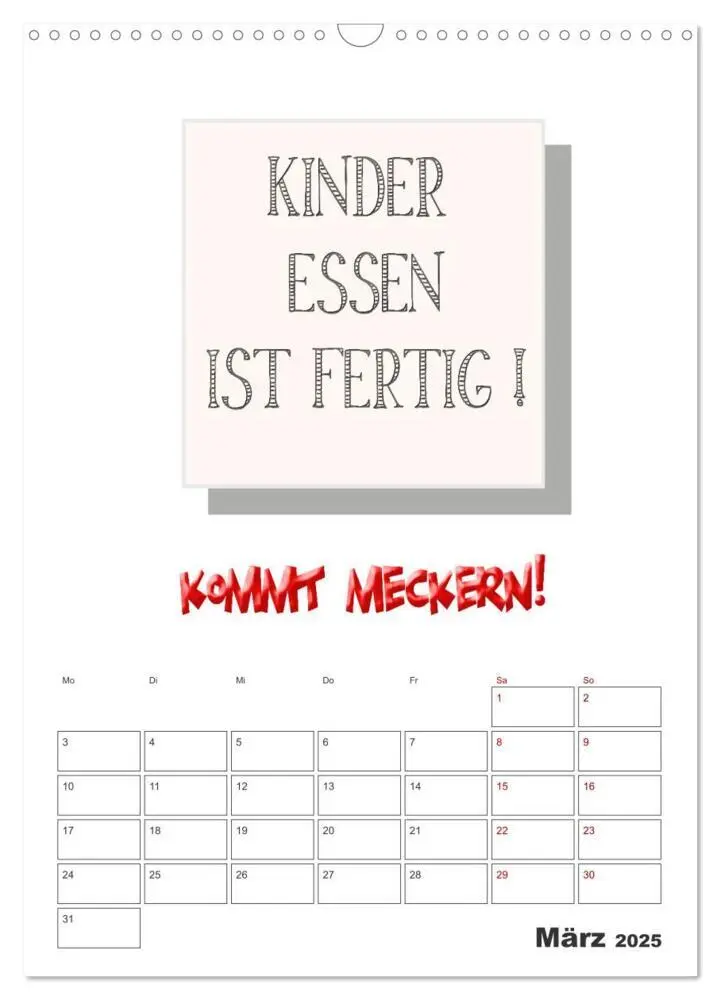 Bild: 9783435858361 | Sprüche für die Küche. Mit Jahresplaner (Wandkalender 2025 DIN A3...