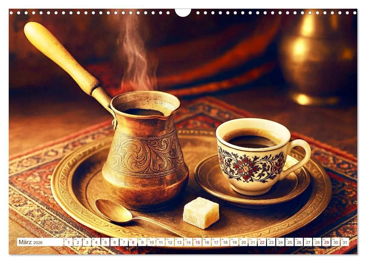 Bild: 9783516658361 | Heißer Kaffee (Wandkalender 2026 DIN A3 quer), CALVENDO Monatskalender