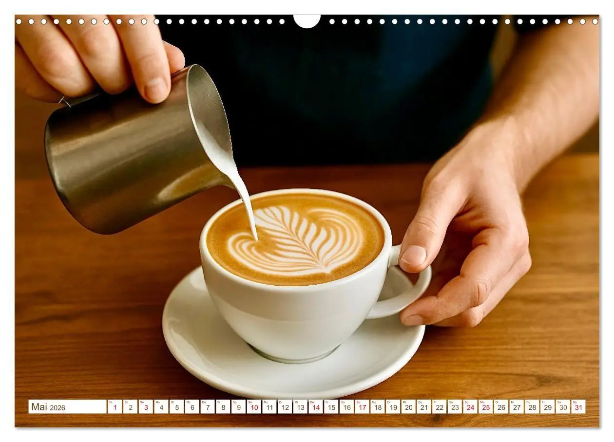 Bild: 9783516658361 | Heißer Kaffee (Wandkalender 2026 DIN A3 quer), CALVENDO Monatskalender