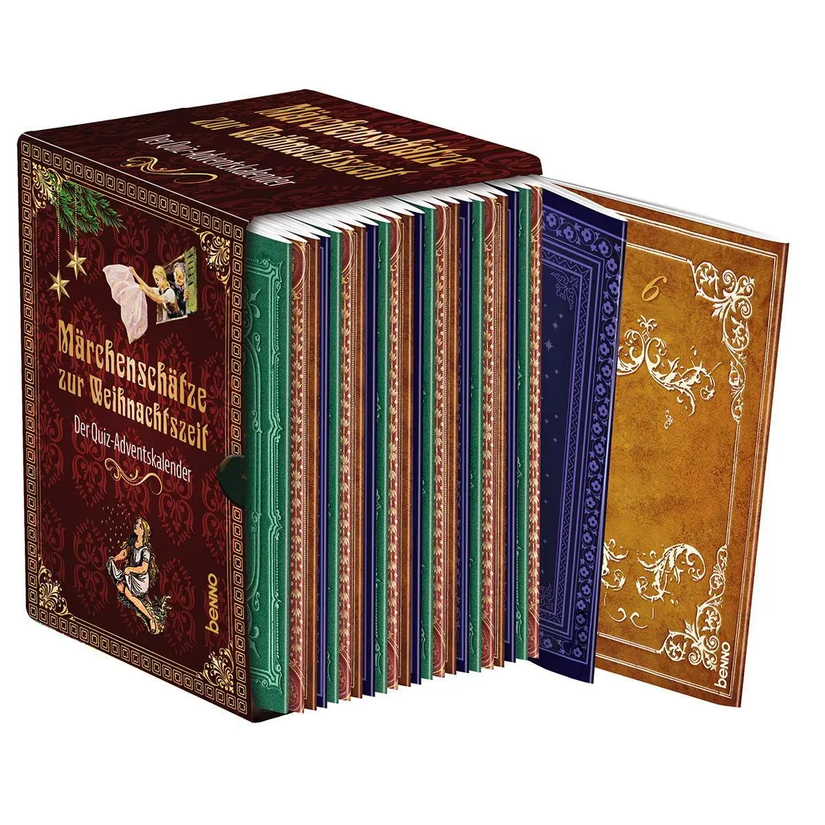 Cover: 9783746268361 | Märchenschätze zur Weihnachtszeit | Der Quiz-Adventskalender | Buch