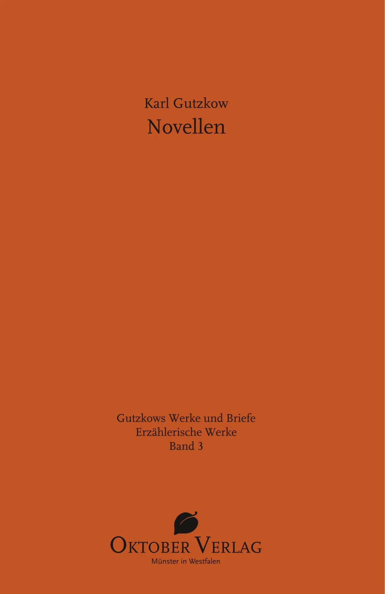 Cover: 9783946938361 | Novellen | Karl Gutzkow | Buch | Deutsch | 2017 | Tauber, Roland