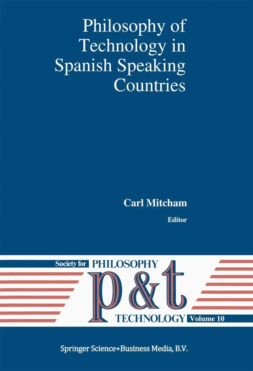 Cover: 9789401048361 | Philosophy of Technology in Spanish Speaking Countries | Carl Mitcham