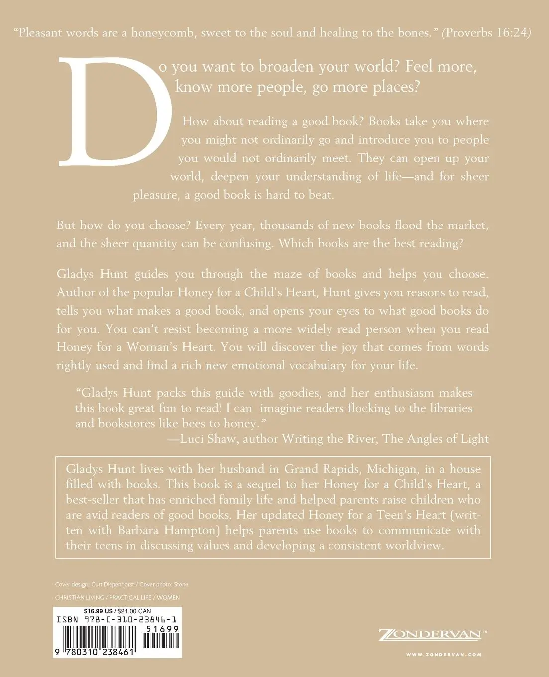 Rückseite: 9780310238461 | The Honey for a Woman's Heart | Gladys M. Hunt | Taschenbuch | 2001