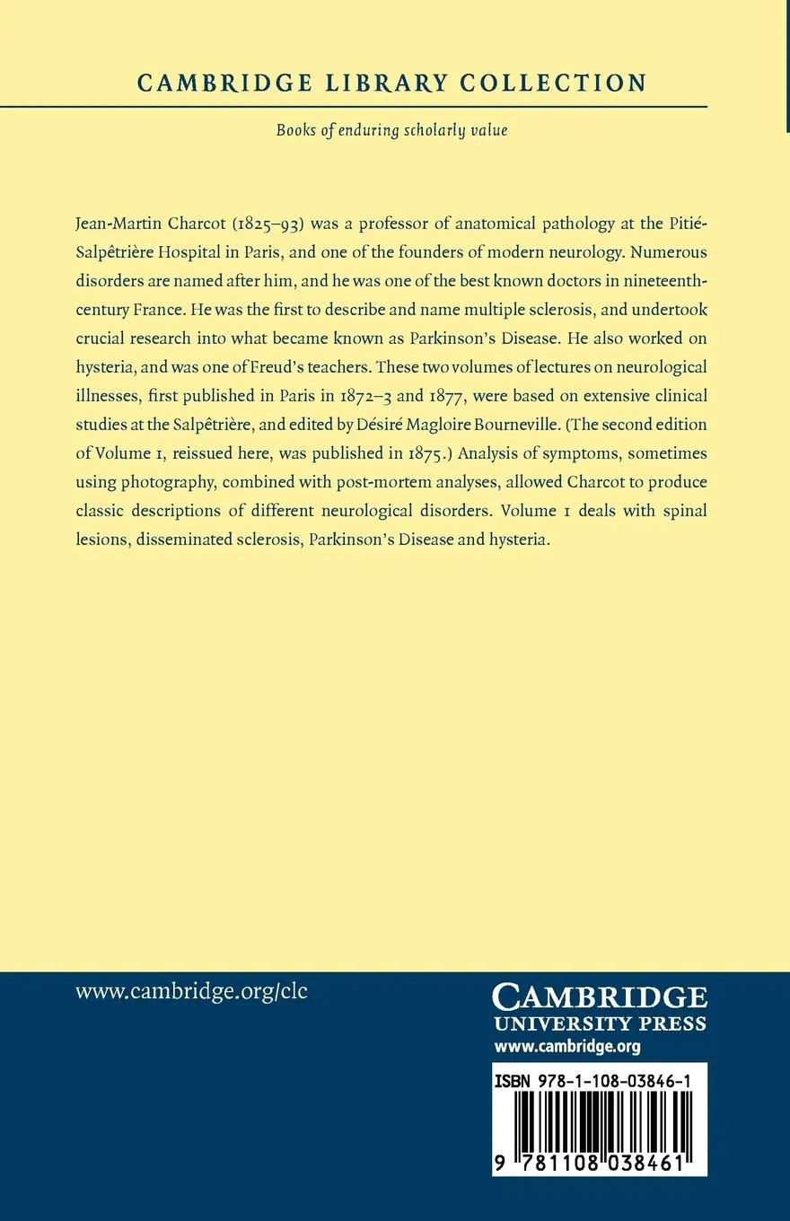 Rückseite: 9781108038461 | Lecons Sur Les Maladies Du Systeme Nerveux - Volume 1 | Charcot | Buch