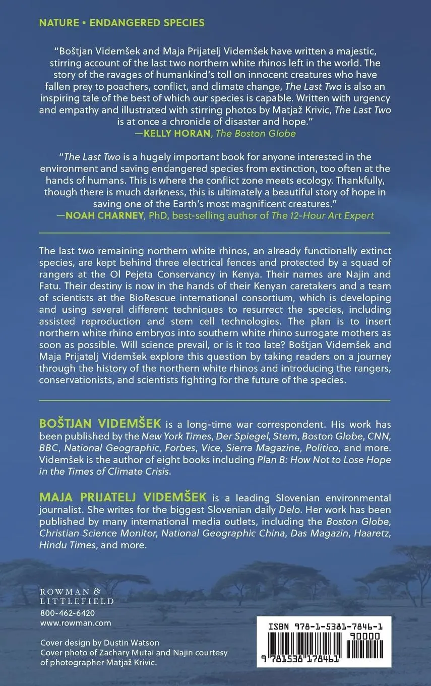 Rückseite: 9781538178461 | The Last Two | The Battle to Save the Northern White Rhinos | Buch