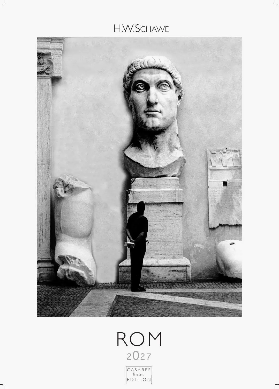 Cover: 9781835248461 | Rom schwarz-weiss Kalender 2027 - Wandkalender Fotokalender Italien...