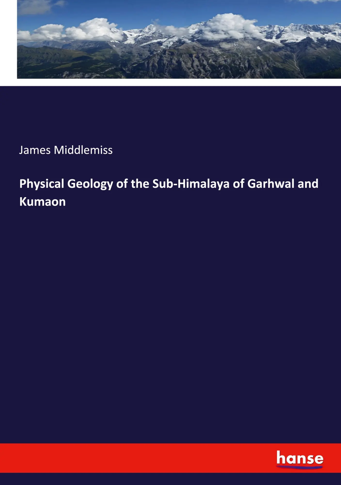 Cover: 9783348038461 | Physical Geology of the Sub-Himalaya of Garhwal and Kumaon | Buch
