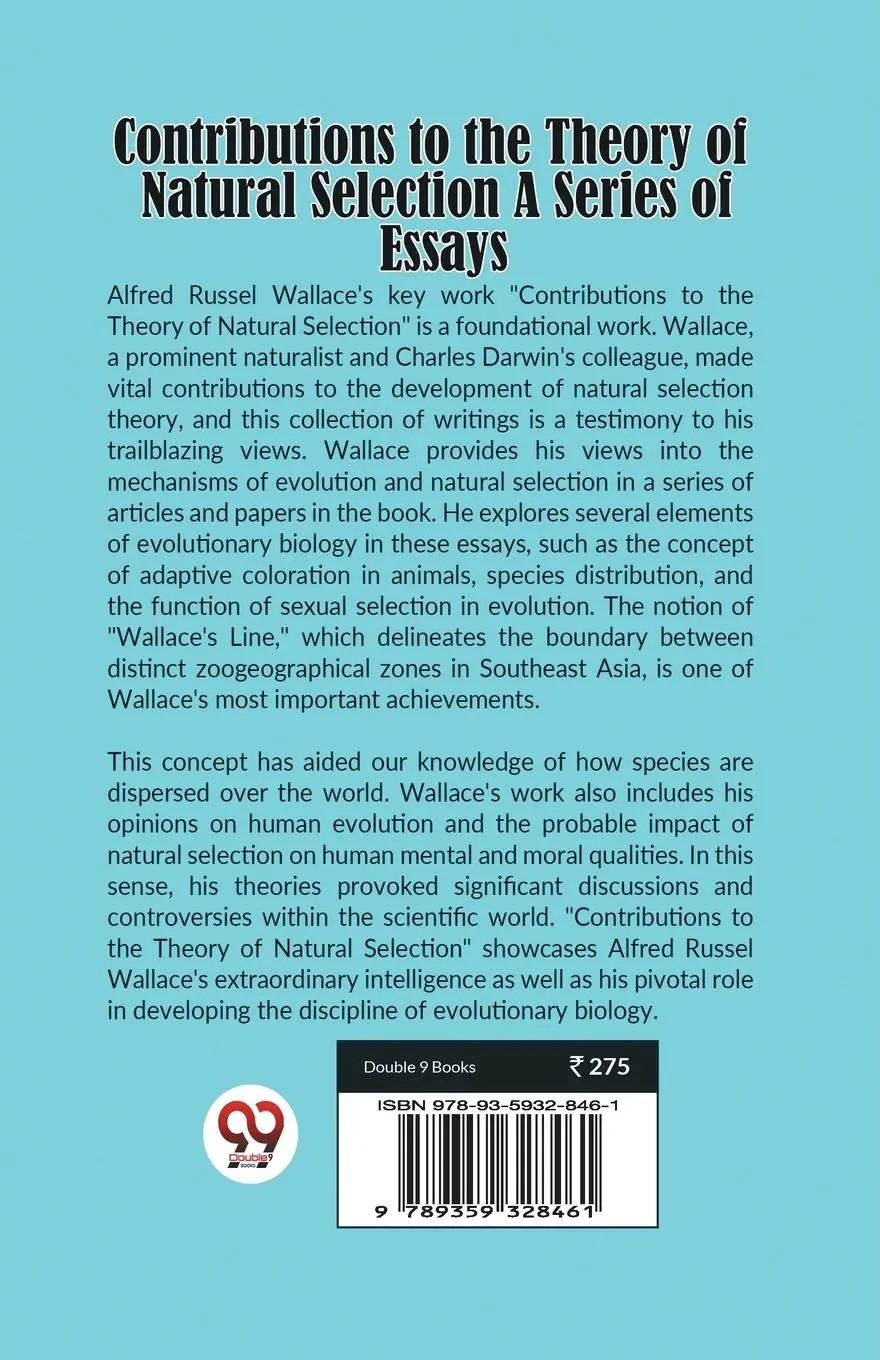 Rückseite: 9789359328461 | Contributions to the Theory of Natural Selection A Series of Essays