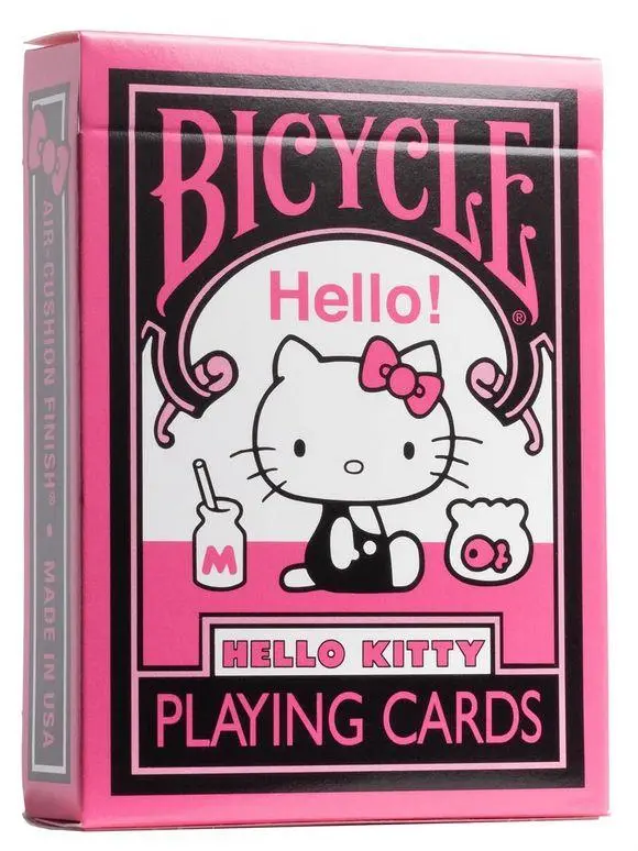 Cover: 73854098561 | Bicycle Hello Kitty - Black and Pink (Designer Spielkarten, Poker,...