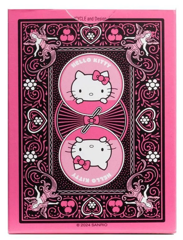 Bild: 73854098561 | Bicycle Hello Kitty - Black and Pink (Designer Spielkarten, Poker,...