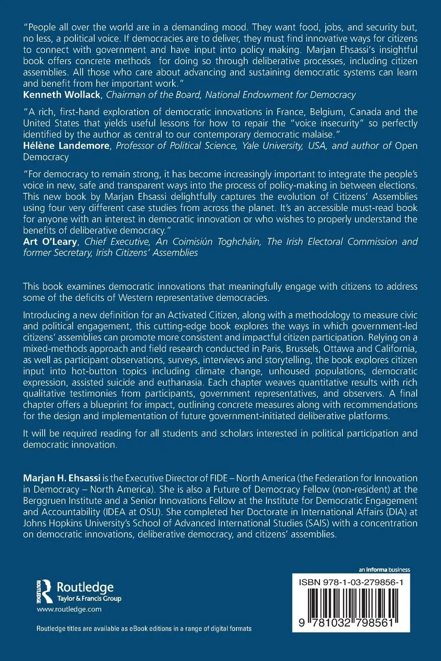 Rückseite: 9781032798561 | Activated Citizenship | Marjan H. Ehsassi | Taschenbuch | Englisch