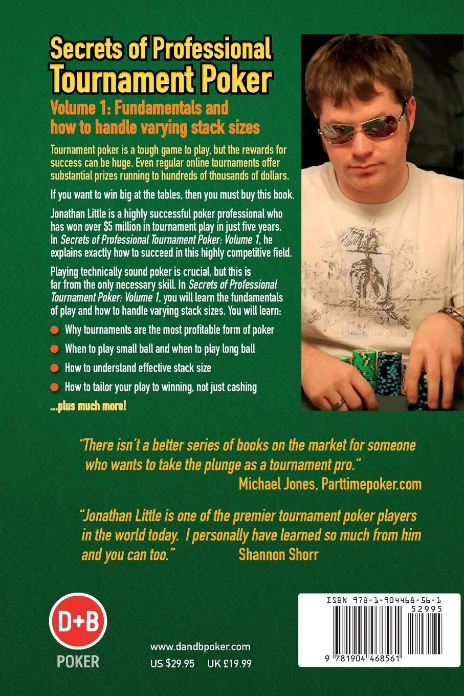 Rückseite: 9781904468561 | Secrets of Professional Tournament Poker | Jonathan Little | Buch