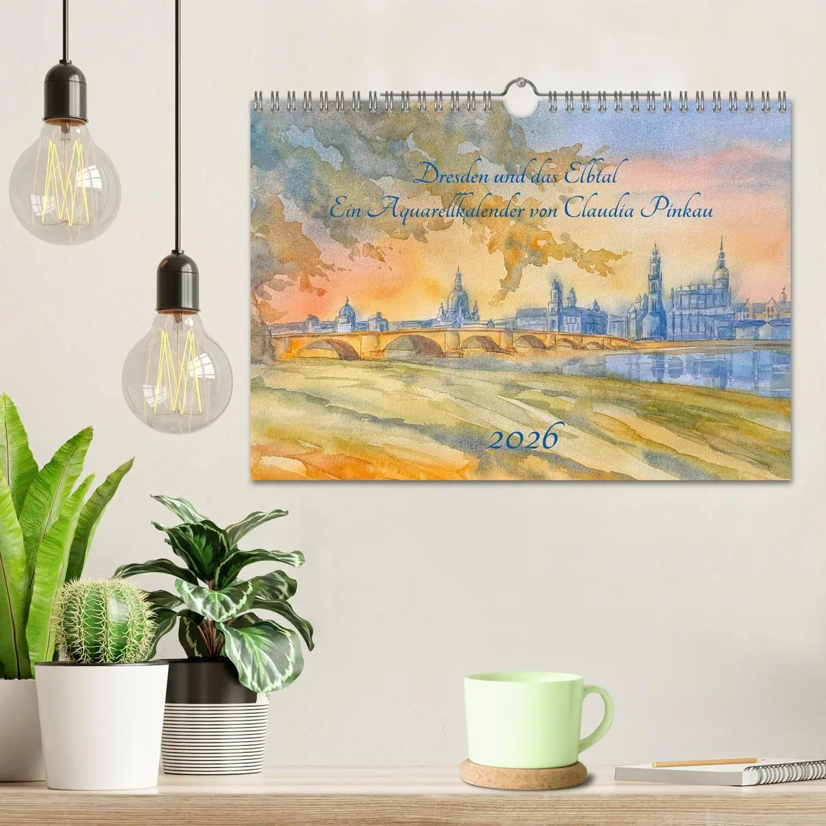 Bild: 9783457308561 | Dresden und das Elbtal - Ein Aquarellkalender von Claudia Pinkau...
