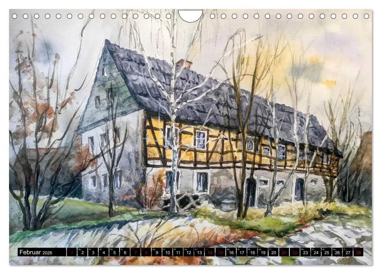 Bild: 9783457308561 | Dresden und das Elbtal - Ein Aquarellkalender von Claudia Pinkau...
