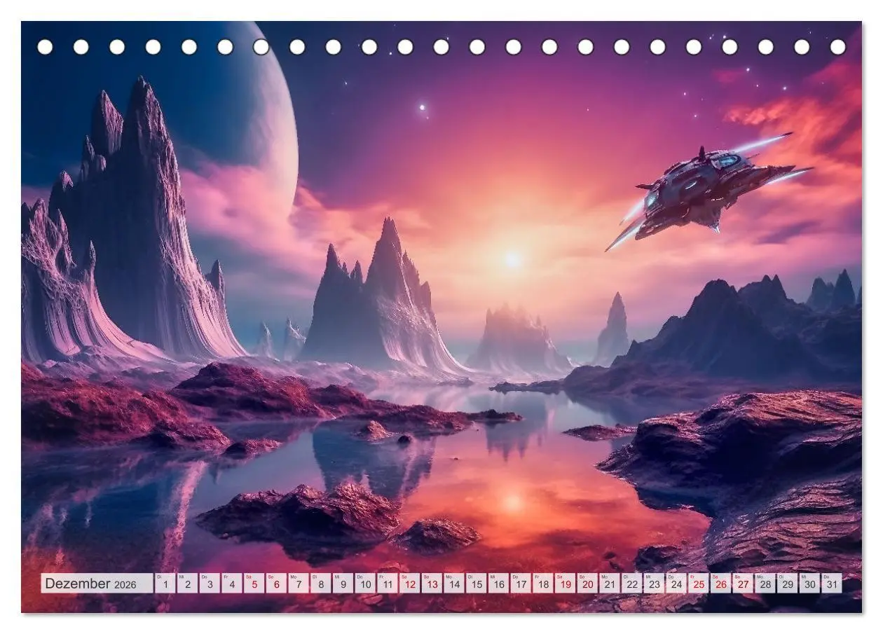 Bild: 9783457478561 | Extraterrestrisch - Auf fremden Planeten (Tischkalender 2026 DIN A5...