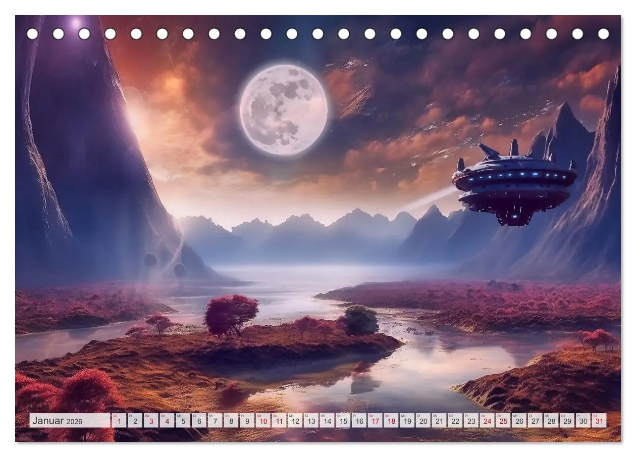 Bild: 9783457478561 | Extraterrestrisch - Auf fremden Planeten (Tischkalender 2026 DIN A5...