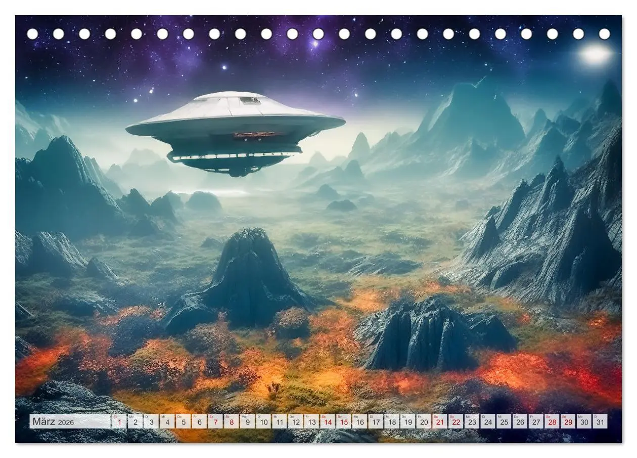 Bild: 9783457478561 | Extraterrestrisch - Auf fremden Planeten (Tischkalender 2026 DIN A5...