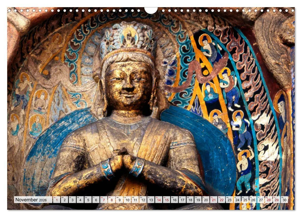 Bild: 9783457858561 | Die Grotten und hängenden Klöster von Yungang (Wandkalender 2026...